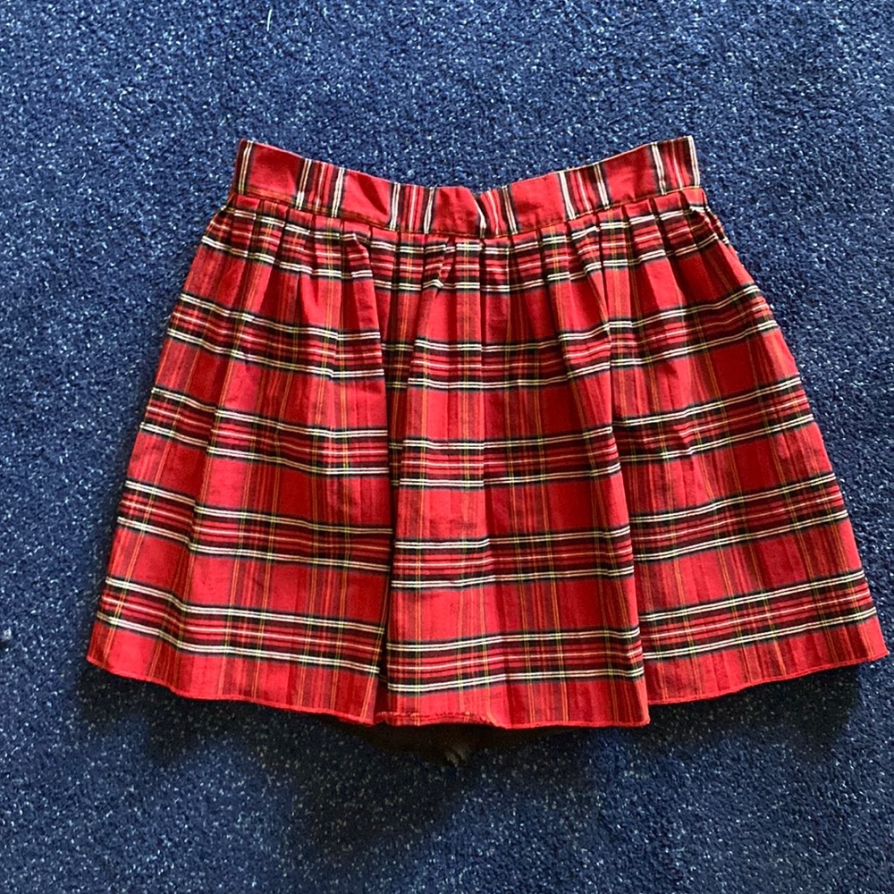 Cute plaid mini skirt size large no holes no stains